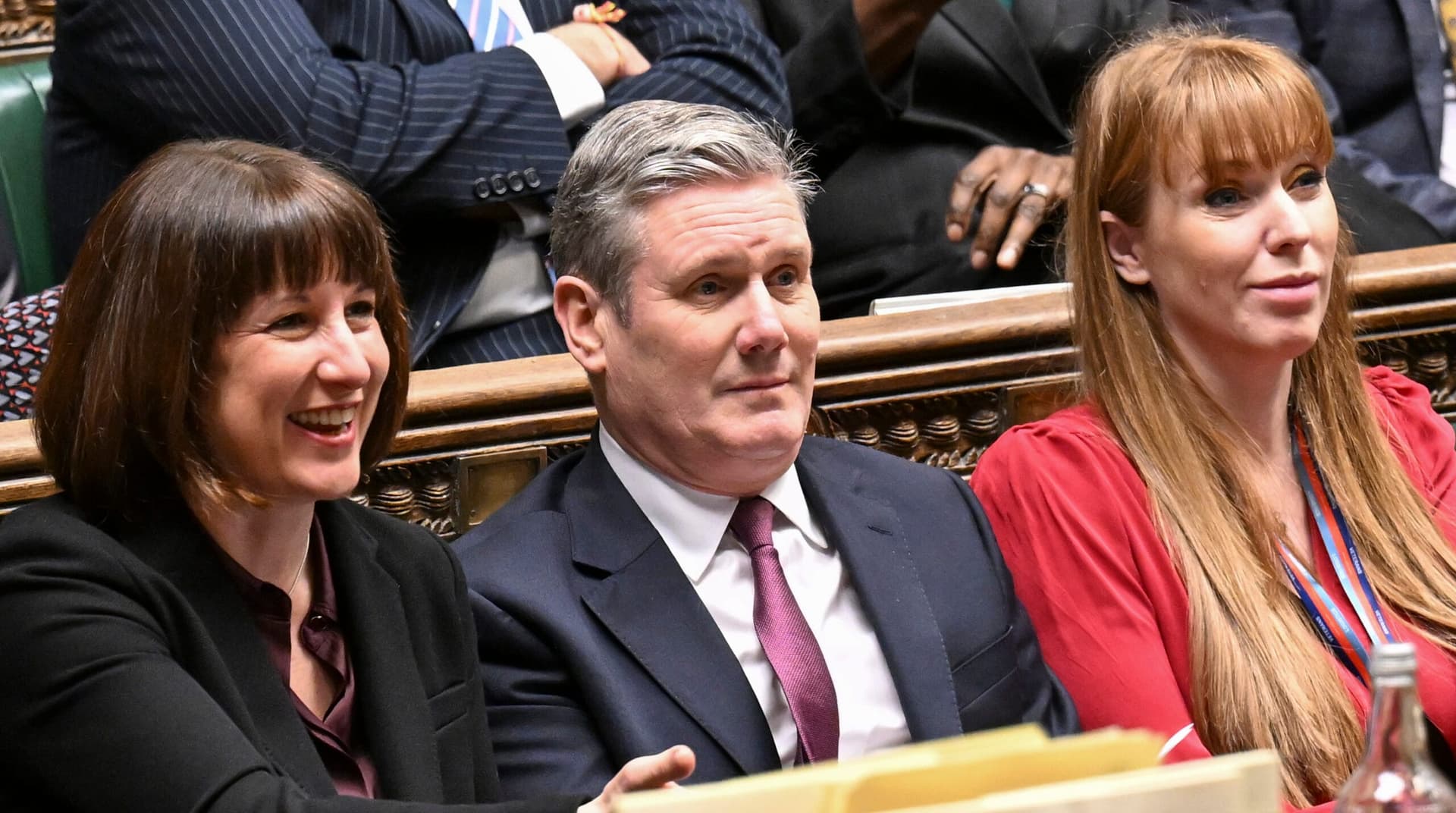Rachel Reeves, Keir Starmer and Angela Rayner