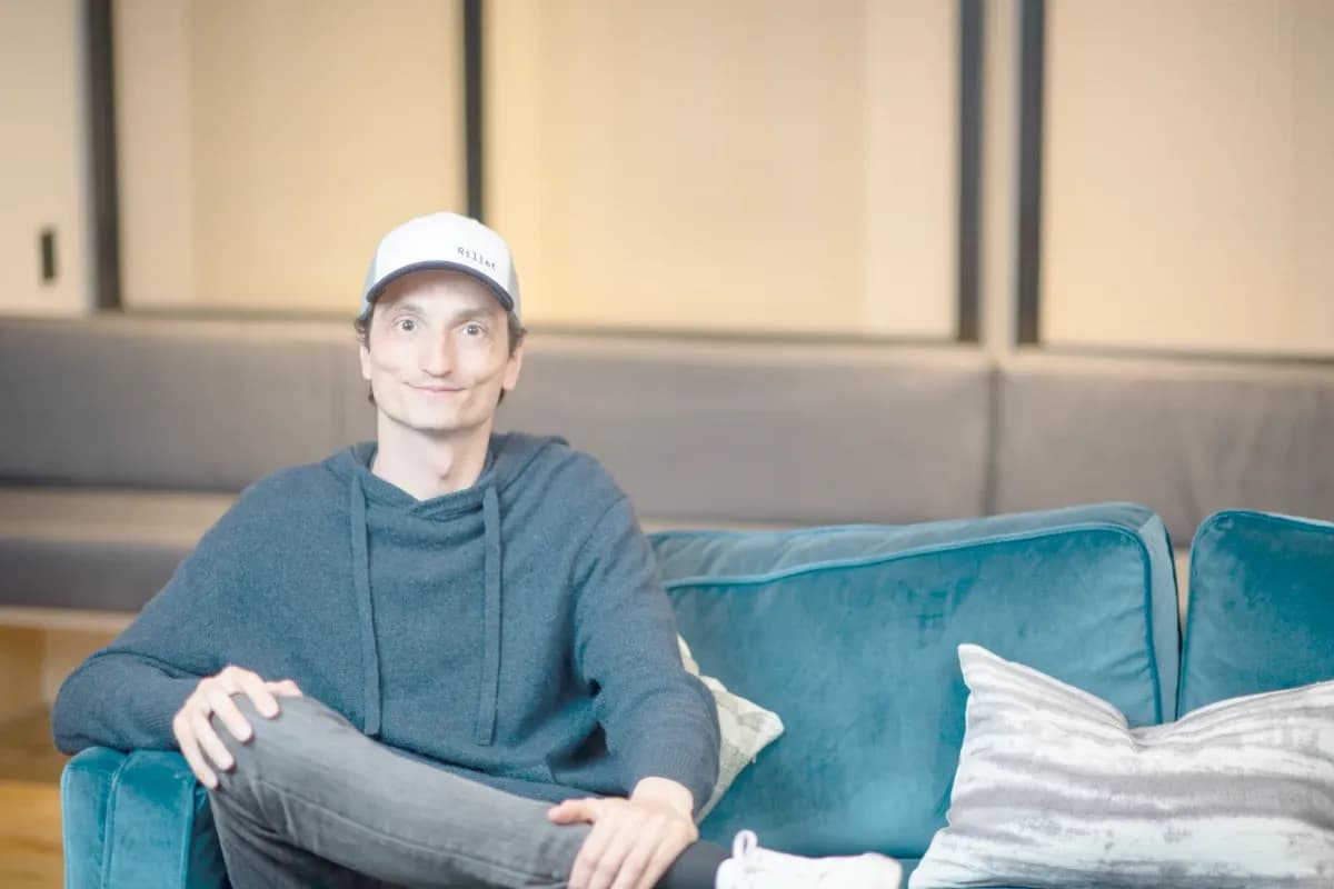 Rillet CEO Nic Sitting on Couch