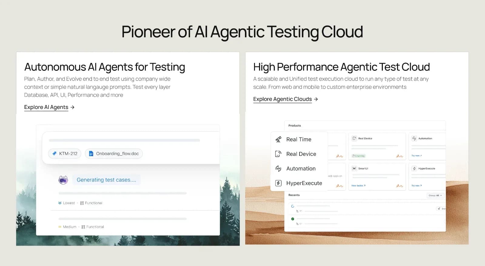 TestMU AI Pioneer of AI Agentic Testing Cloud