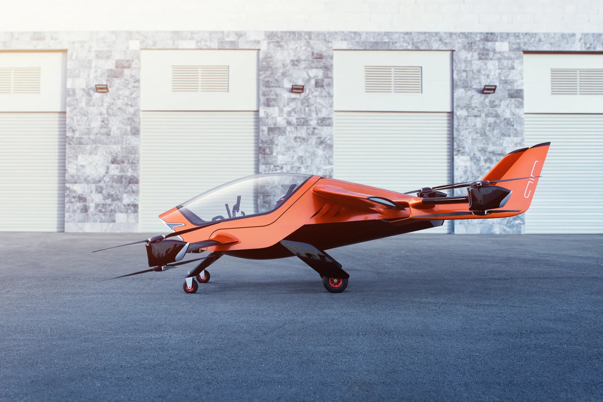 The AIR ONE two-seat eVTOL aircraft. Photo: AIR