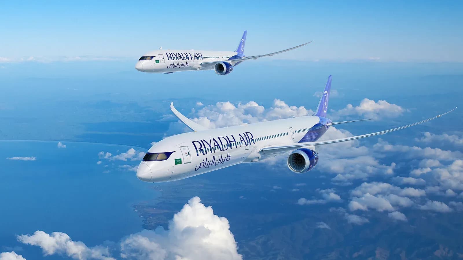Riyadh Air Boeing 787-9 and 787-10 aircraft in flight