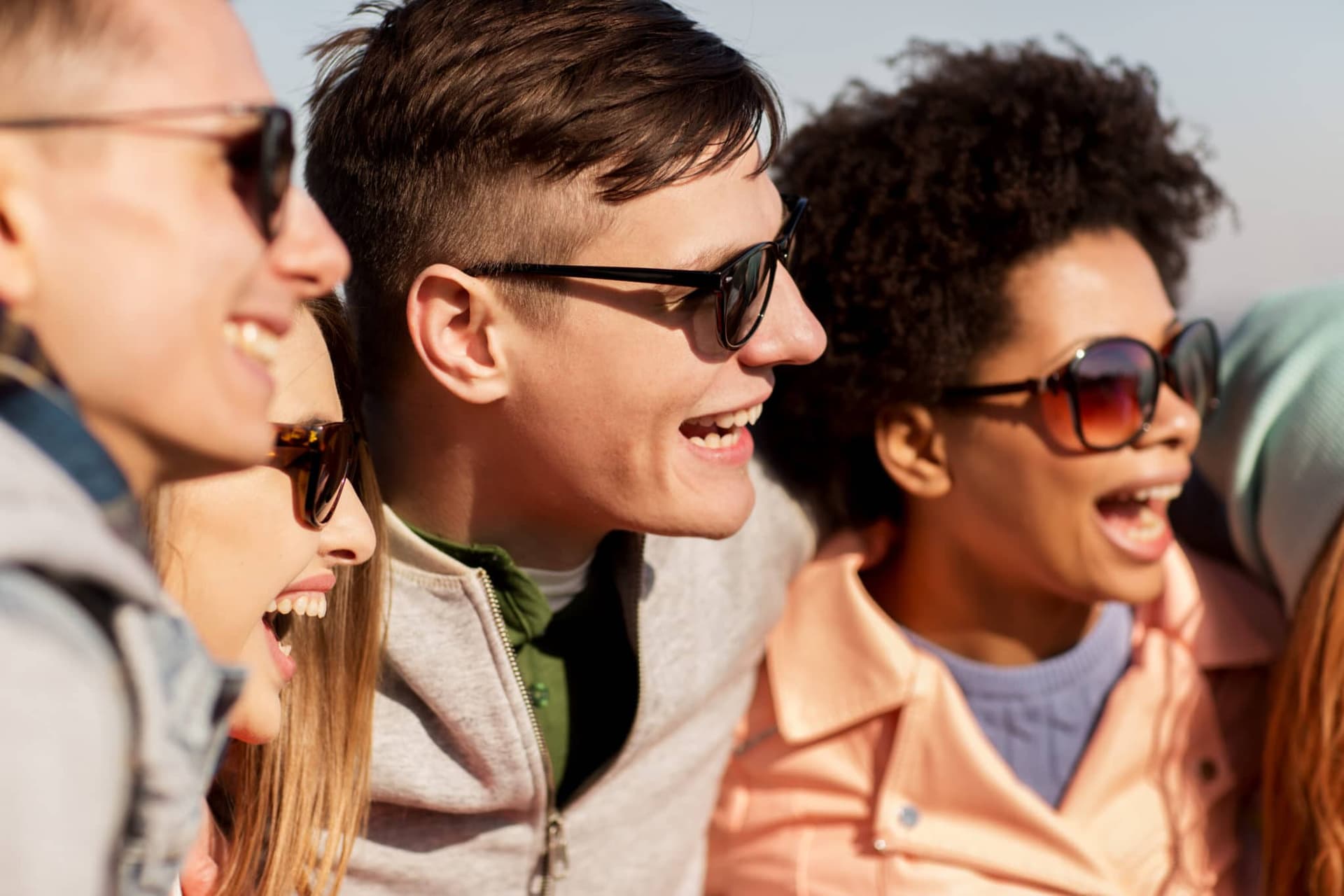 people laughing