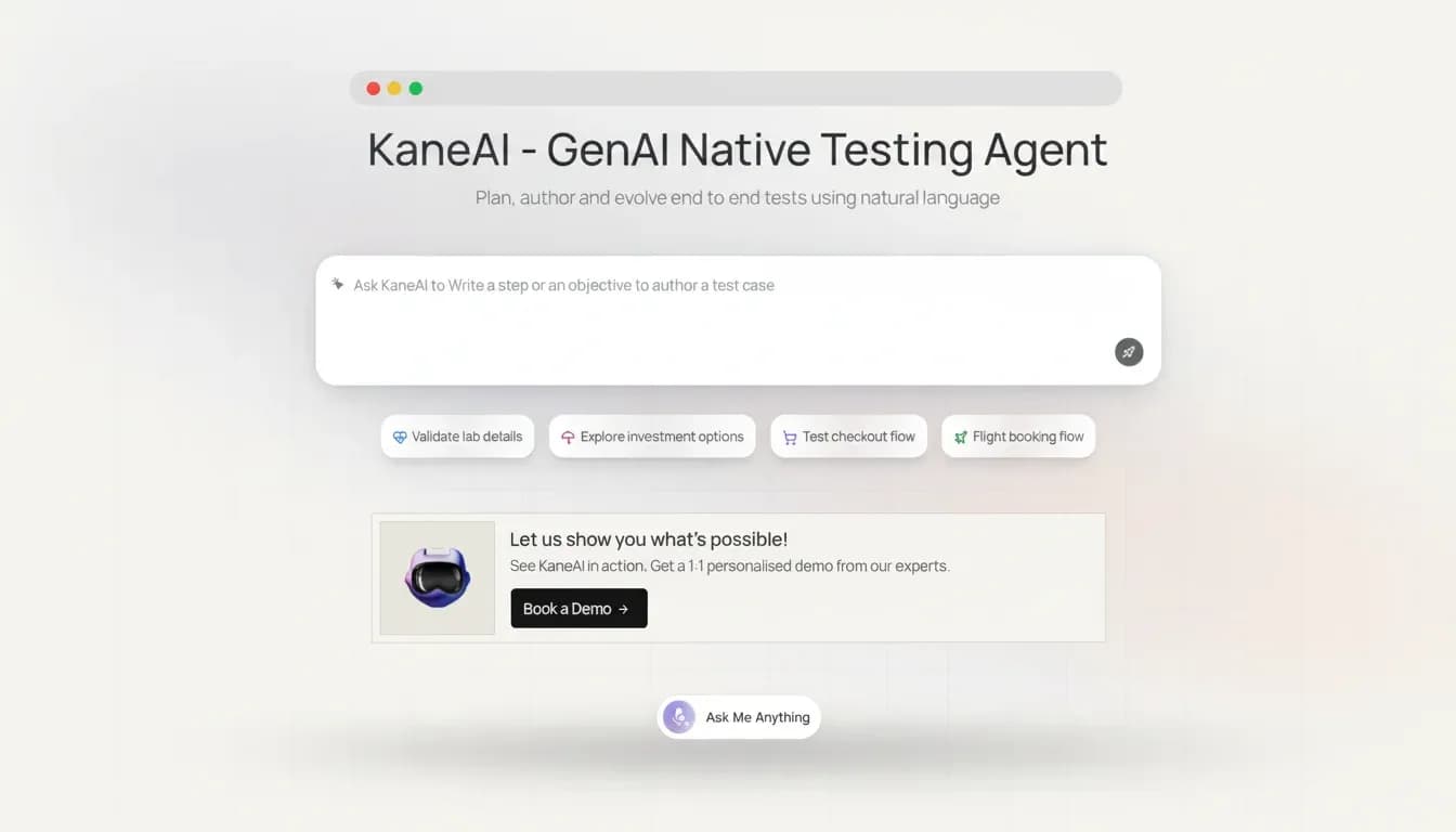 Kane CLI from TestMu AI, the new browser automation tool for AI coding agents