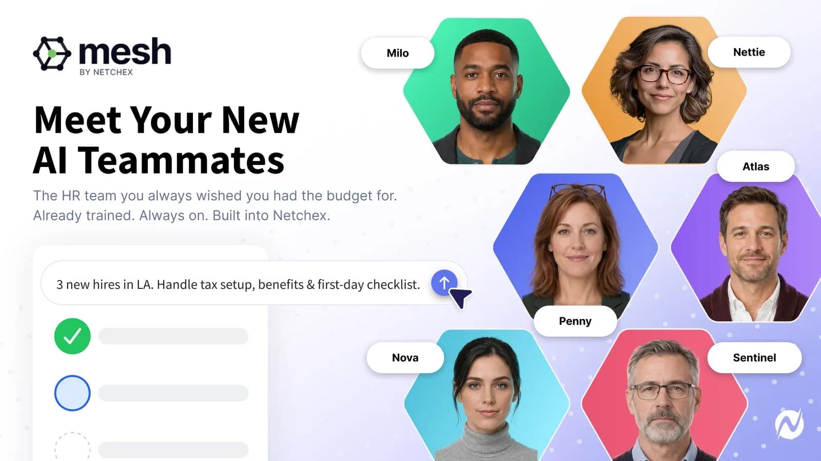 The six Mesh AI teammates launched by payroll company Netchex