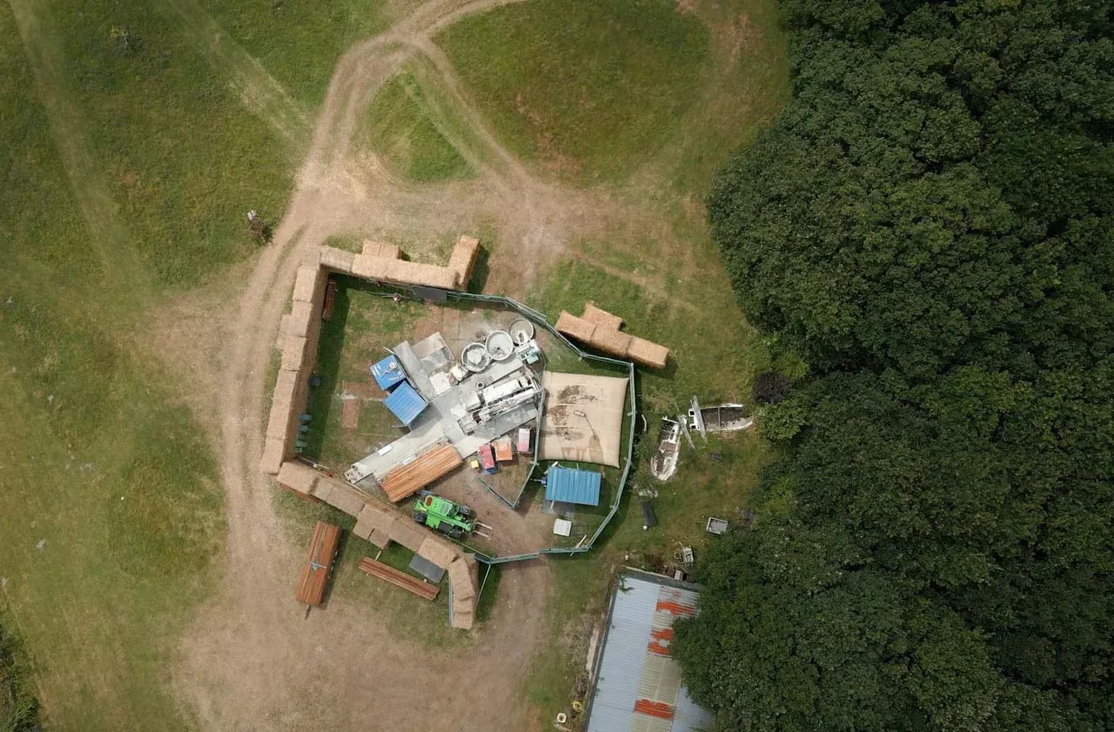 Aerial view of the Redmoor drilling site in Cornwall, UK. Image credit: Cornwall Resources Limited