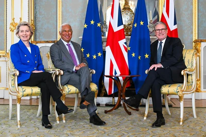 Keir Starmer and Ursula von der Leyen at the UK-EU summit. Image: European Council