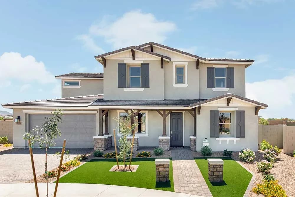 Exterior of a two-story Taylor Morrison built home
