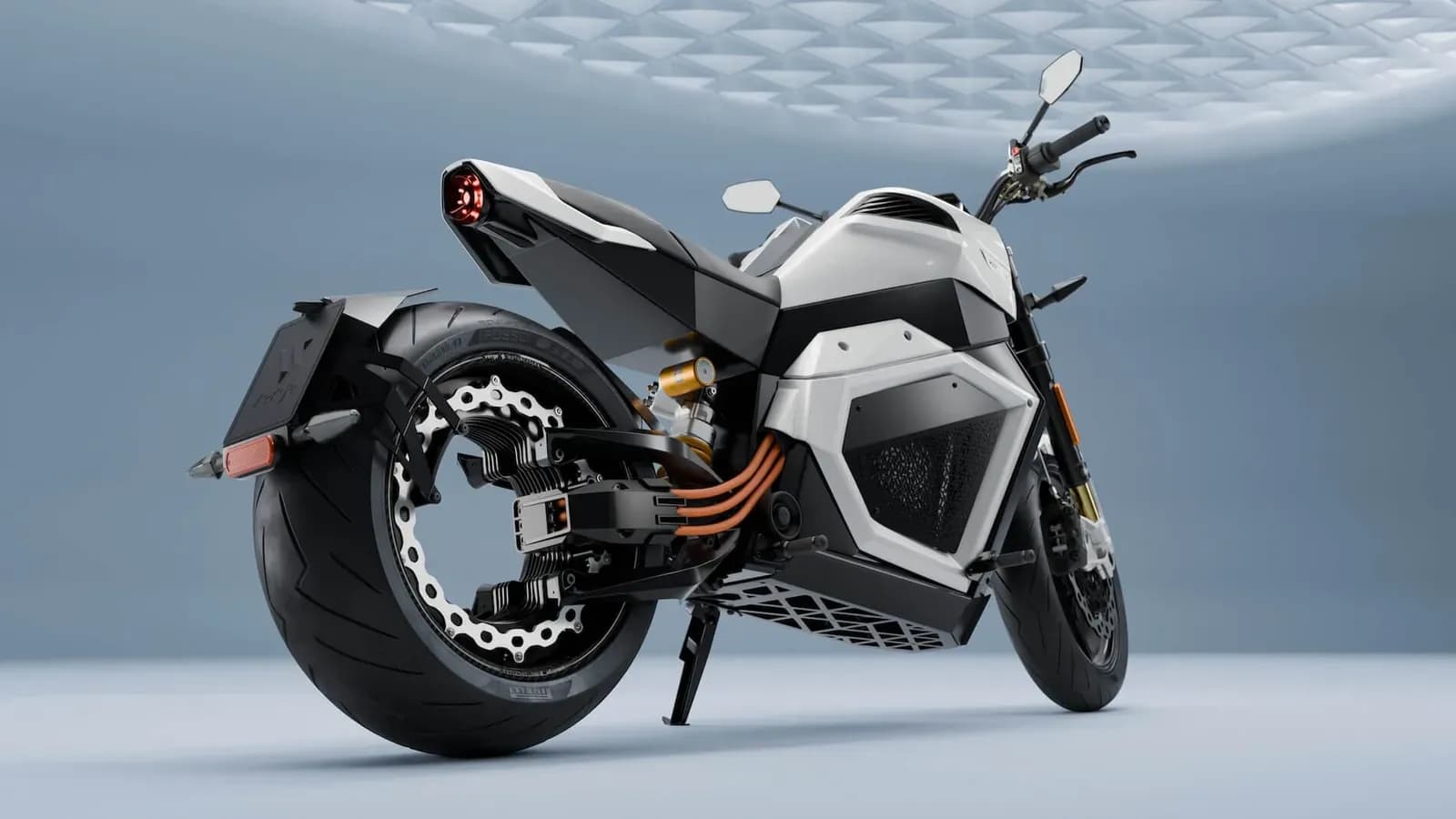 Verge TS Pro electric motorcycle with hubless rear wheel motor