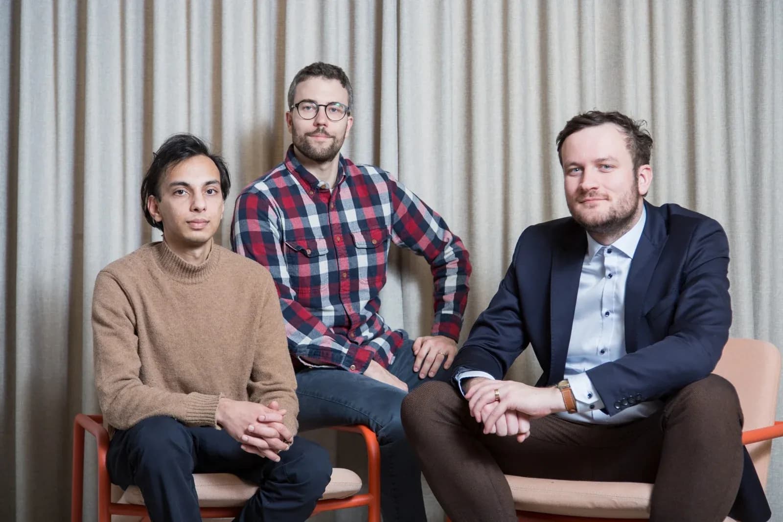 ZuriQ founders Pavel Hrmo, Tobias Sägesser and Shreyans Jain
