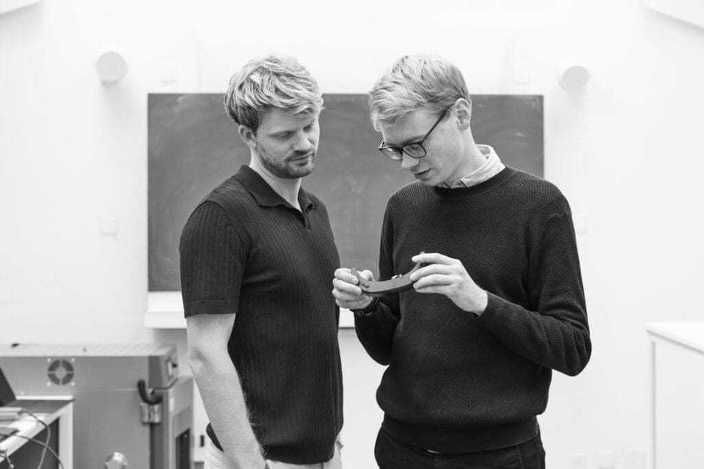 RealWears CTO left and CEO right nailing the details for the Arc 3 1024x683