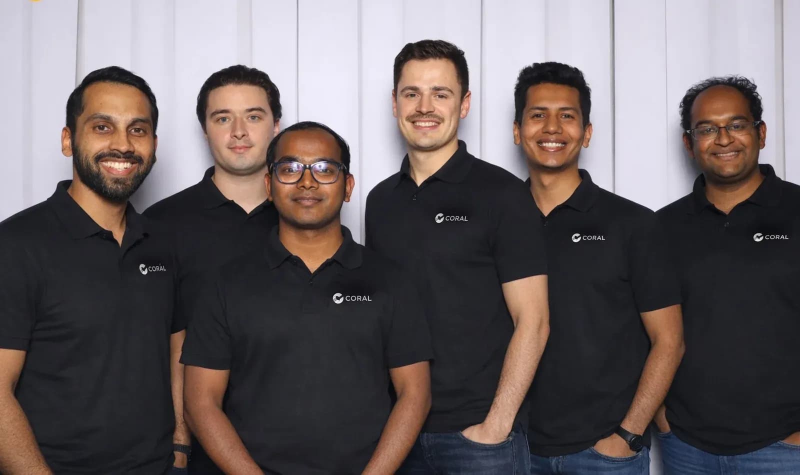 Coral team: co-founders Ajay Shrihari and Aniket Mohanty with the Coral team