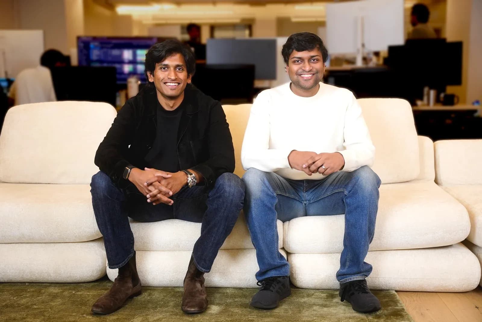 Maximor co-founders Ramnandan Krishnamurthy and Ajay Krishna Amudan in the company's New York office
