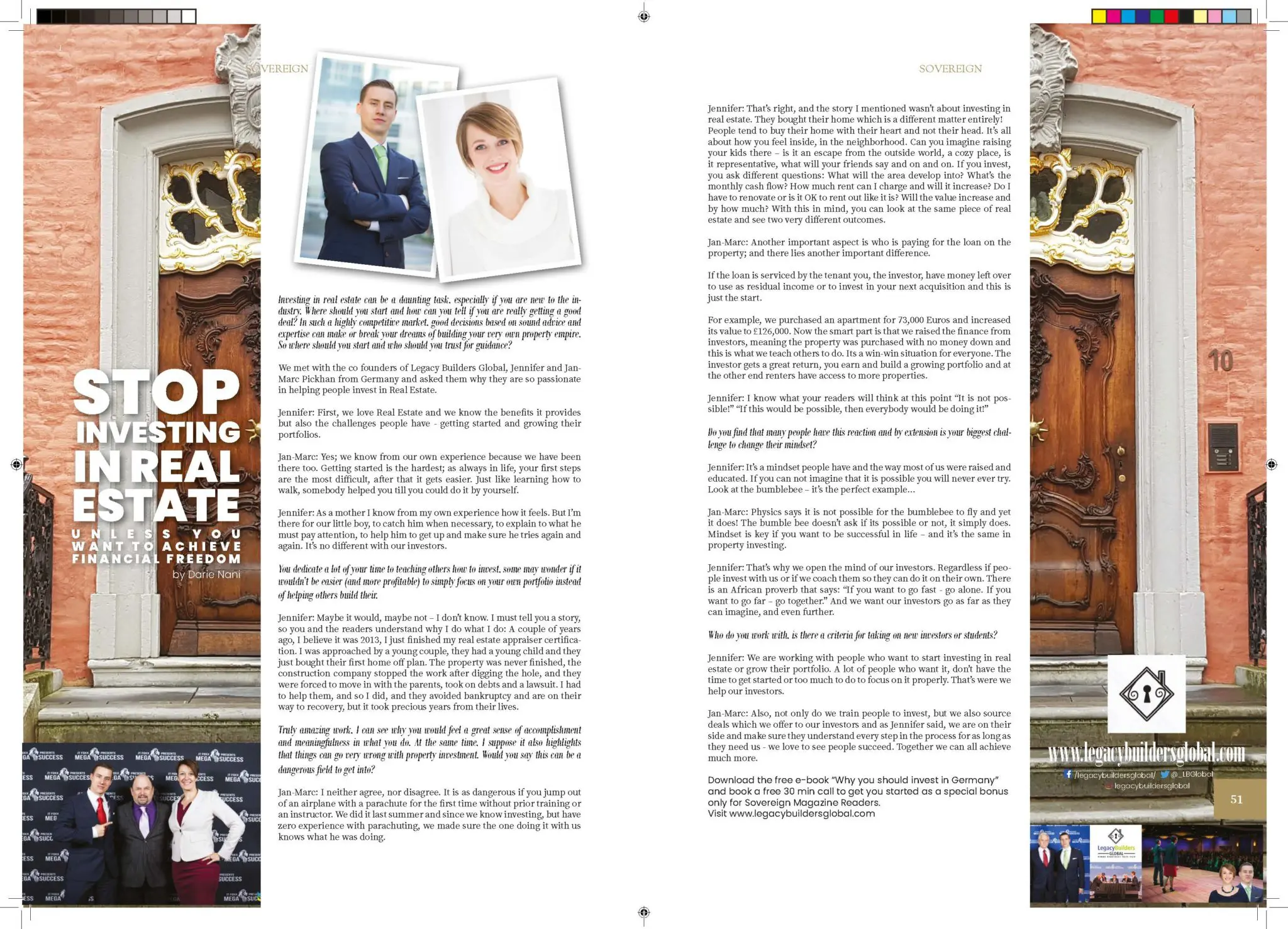 About 29 Founded in 2017, Sovereign Magazine is a premier publication dedicated to connecting today's leading executives and entrepreneurs with the ideas and innovations shaping the business landscape. Our mission is to highlight the stories of the world's most successful CEOs and thought leaders, providing readers with in-depth insights and actionable strategies for success.