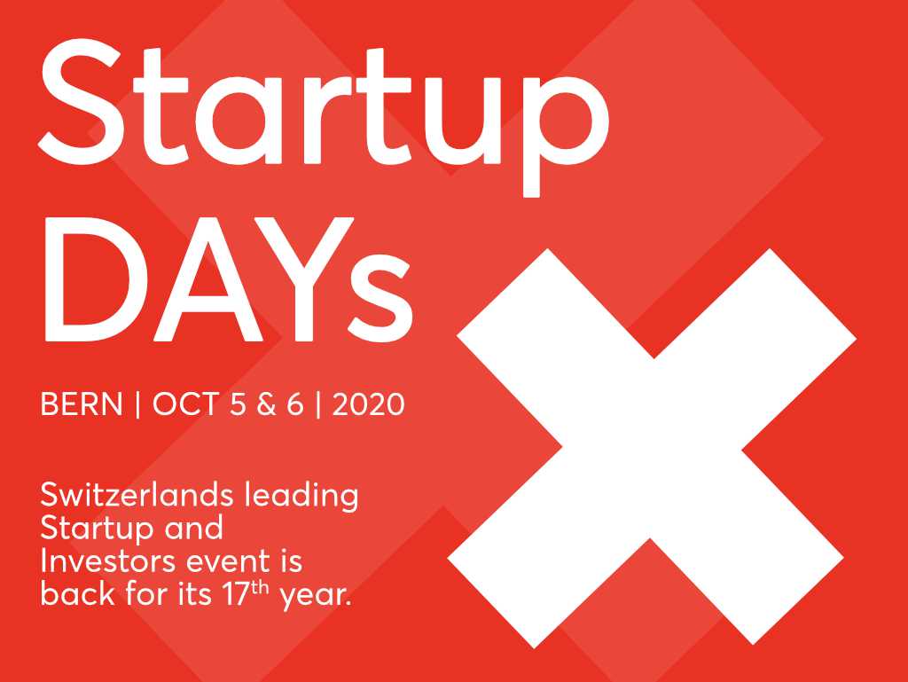 Startup DAYs 2020 Deep Tech Switzerland