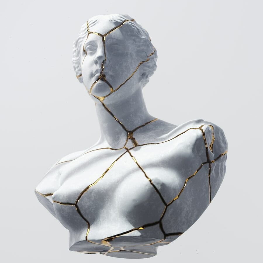 Digital Art's Impact on Modern Culture 4 a sculpture of a person with a wire wrapped around it