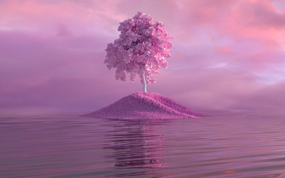 Digital Art's Impact on Modern Culture 3 green tree on the beach under white clouds