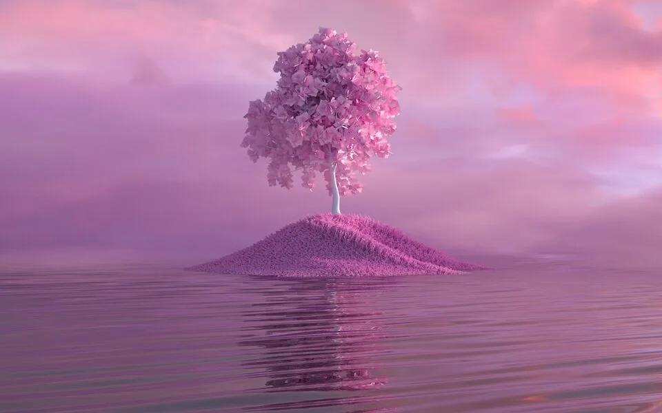 Digital Art's Impact on Modern Culture 3 green tree on the beach under white clouds
