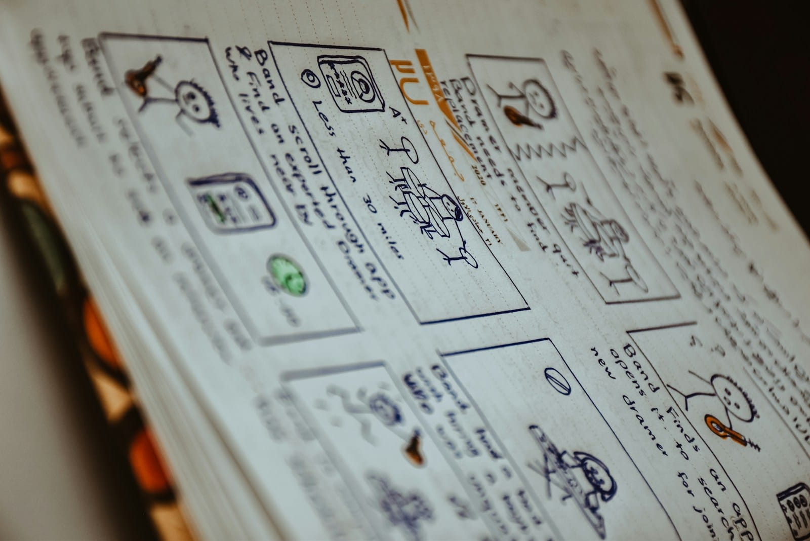 Free Storyboarding Platforms: How StoryBoom Brings Story to Life for Business Creators 1 a close up of a book with writing on it